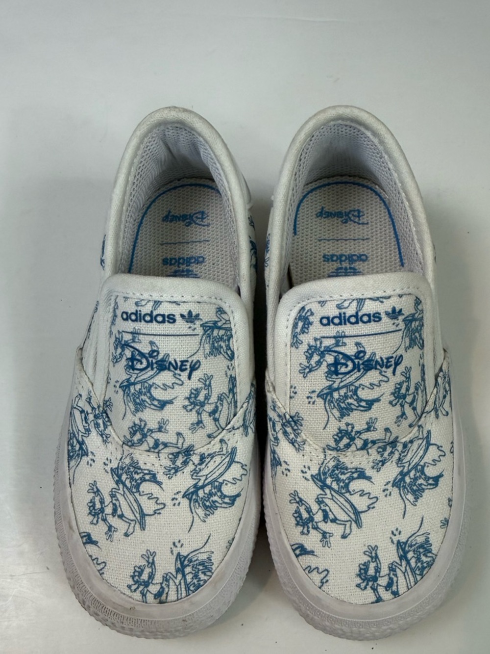 EUC Kids Unisex Adidas 3MC Slip-on x Disney Sport Goofy Sneakers Size 9K